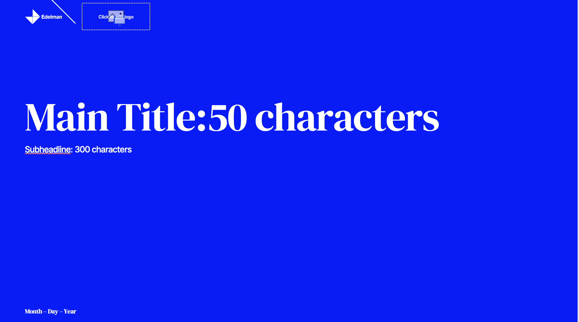 Example PowerPoint template